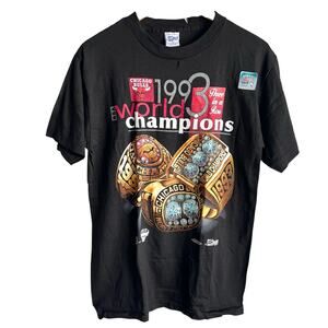 Vintage Salem Sportswear Chicago Bulls DRY ROT Shirt Size Medium 19x29